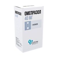 Омепразол лиофилизат для приг. раствора для инфузий. фл. 40мг миниатюра
