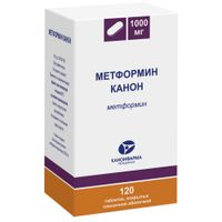Метформин Канон таблетки п/о плен. банка 1000мг 120шт