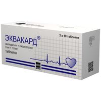 Эквакард таблетки 5мг+10мг 30шт миниатюра фото №2