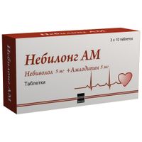 Небилонг АМ таблетки 5мг+5мг 30шт миниатюра фото №3