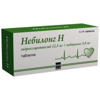 Небилонг Н таблетки 12,5мг+5мг 30шт миниатюра фото №3