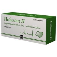 Небилонг Н таблетки 12,5мг+5мг 30шт миниатюра фото №2