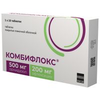 Комбифлокс таблетки п/о плен. 500мг+200мг 10шт миниатюра фото №2