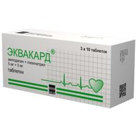 Эквакард таблетки 5мг+5мг 30шт миниатюра фото №2