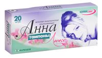 АННА тампоны люкс средние 20 шт АННА тампоны люкс средние 20 шт