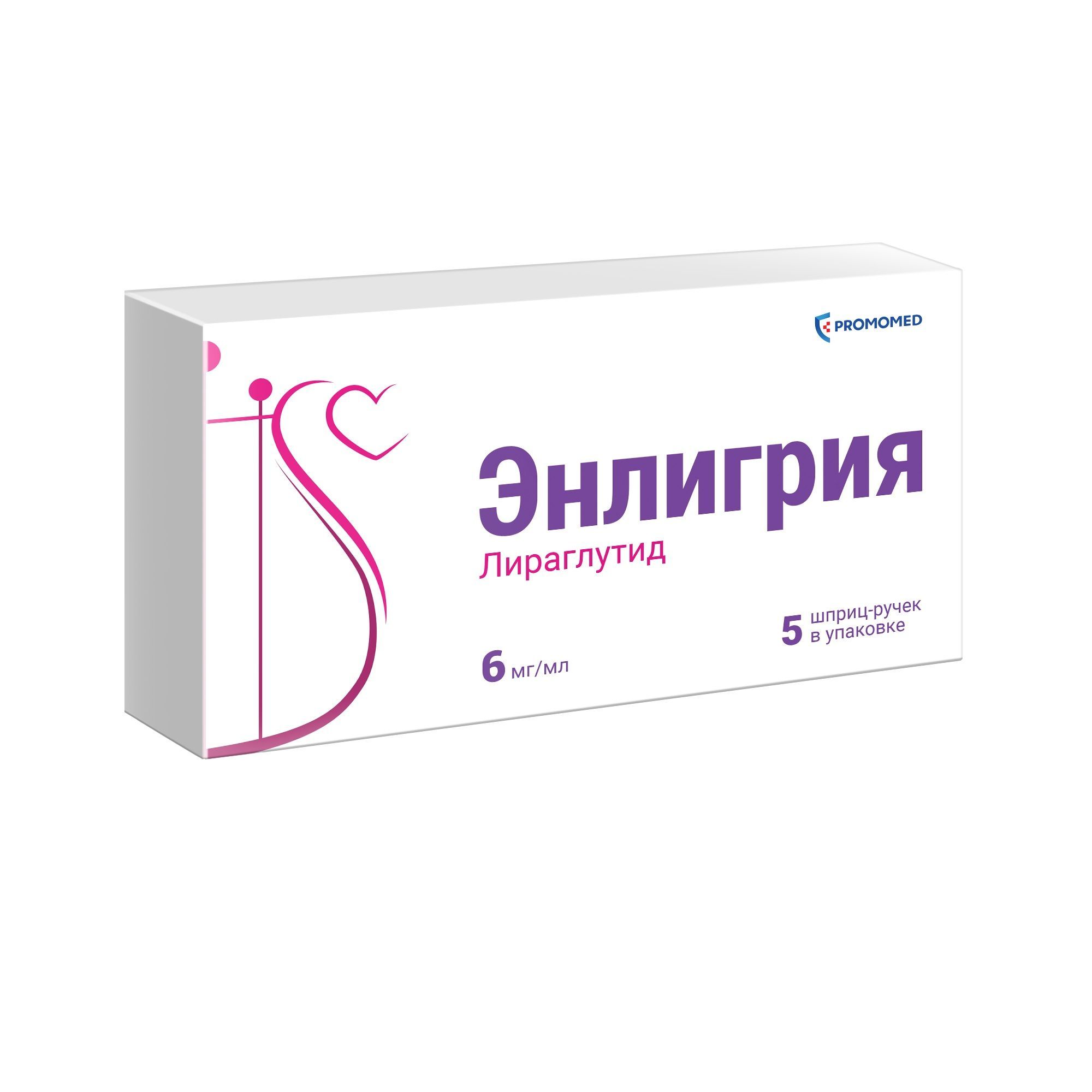 Изображение товара Энлигрия раствор для подкожного введения 6мг/мл 3мл 5шт