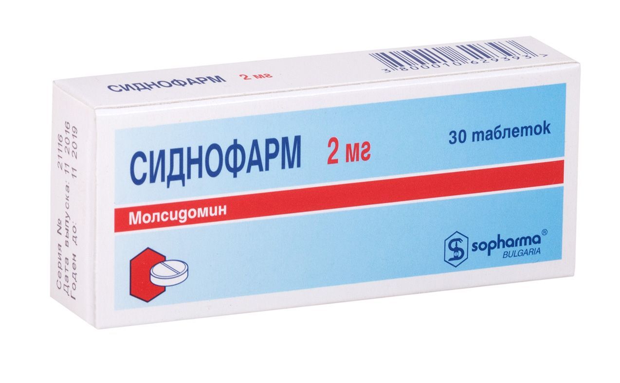 Изображение товара Сиднофарм таблетки 2мг 30шт