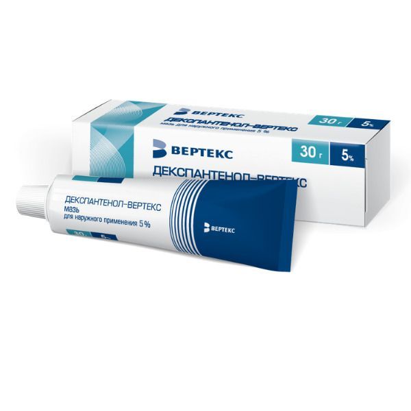 Изображение товара Декспантенол-Вертекс мазь для наружного применения 5% 30г