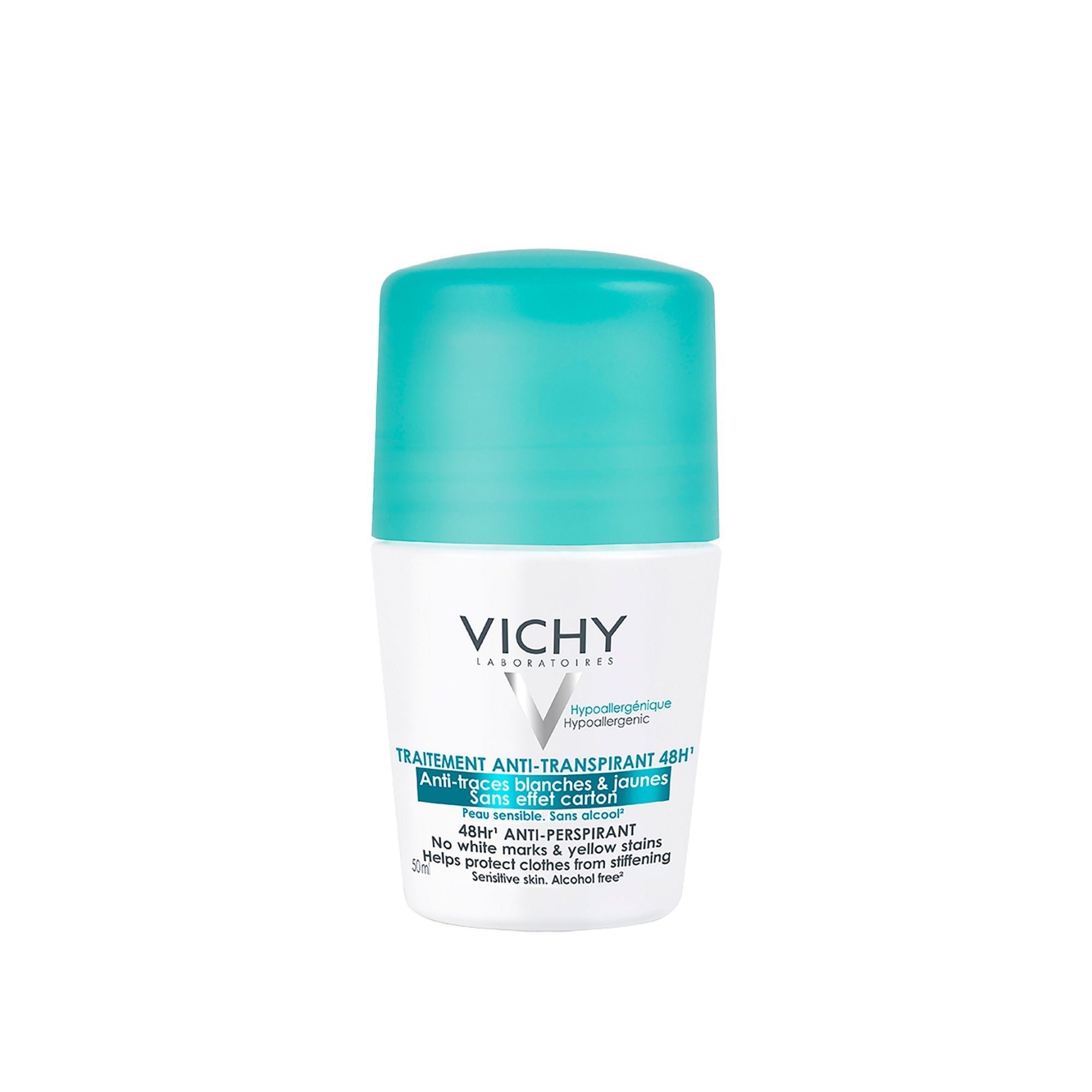 Изображение товара Дезодорант-антиперспирант шариковый против белых и желтых пятен 48ч Vichy/Виши 50мл