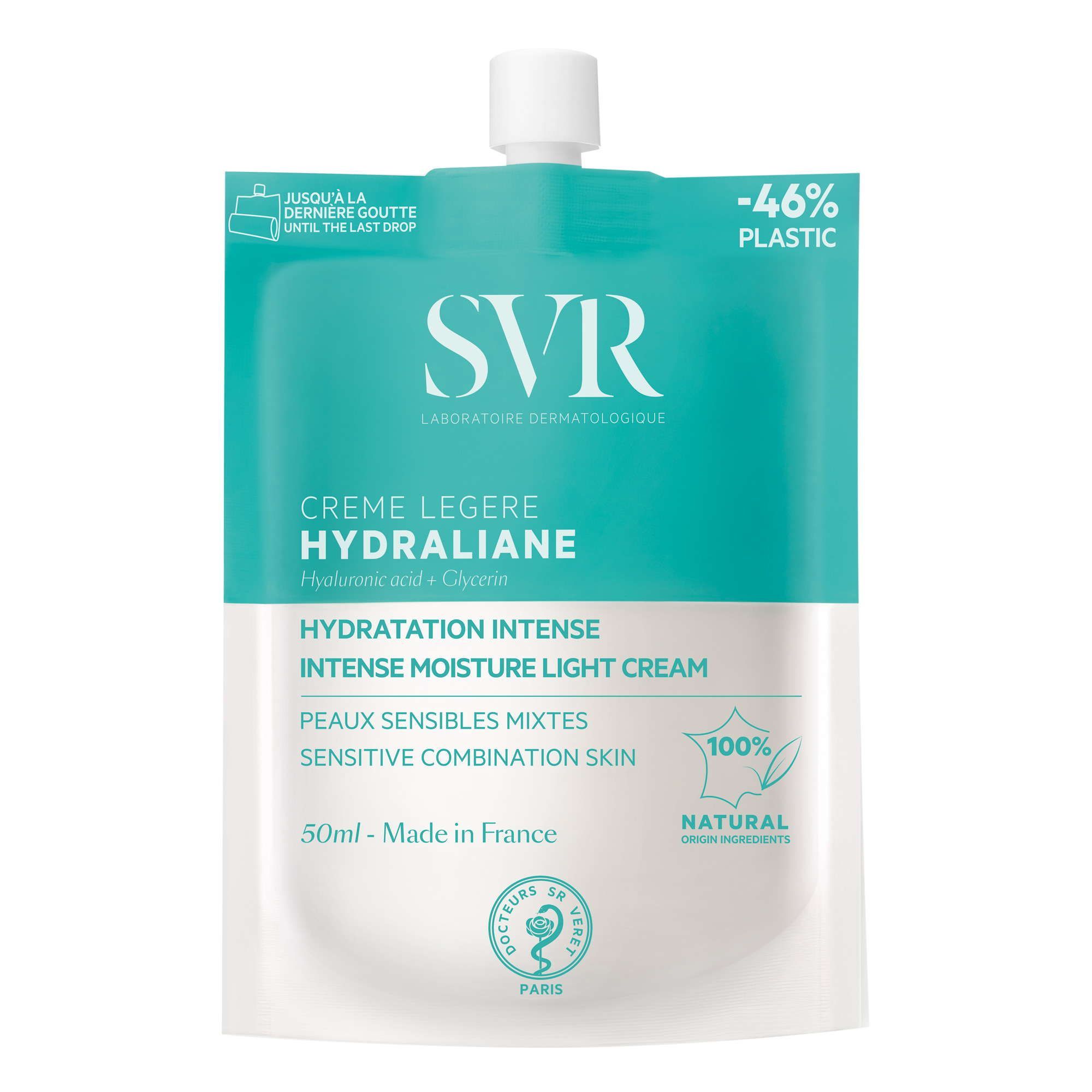 Изображение товара Крем для чувствительной комбинированной кожи легкий увлажняющий интенсивный Hydraliane SVR/СВР 50мл