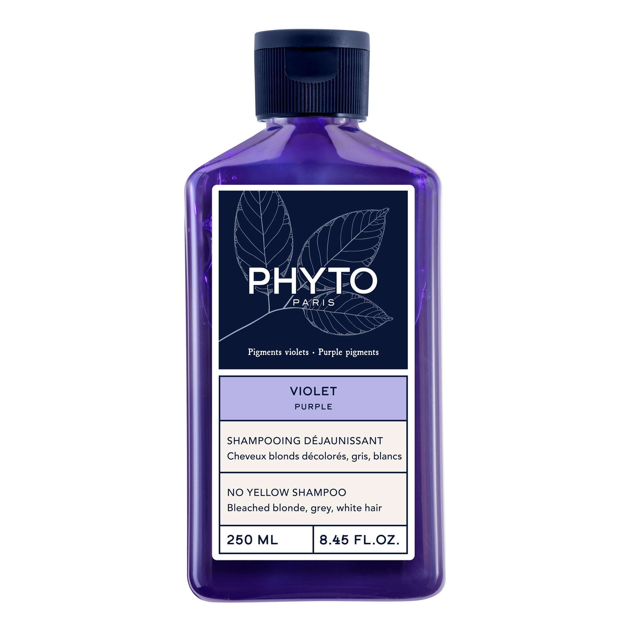 Изображение товара Шампунь против желтизны волос Violet Phyto 250мл для светлых седых и окрашенных волос