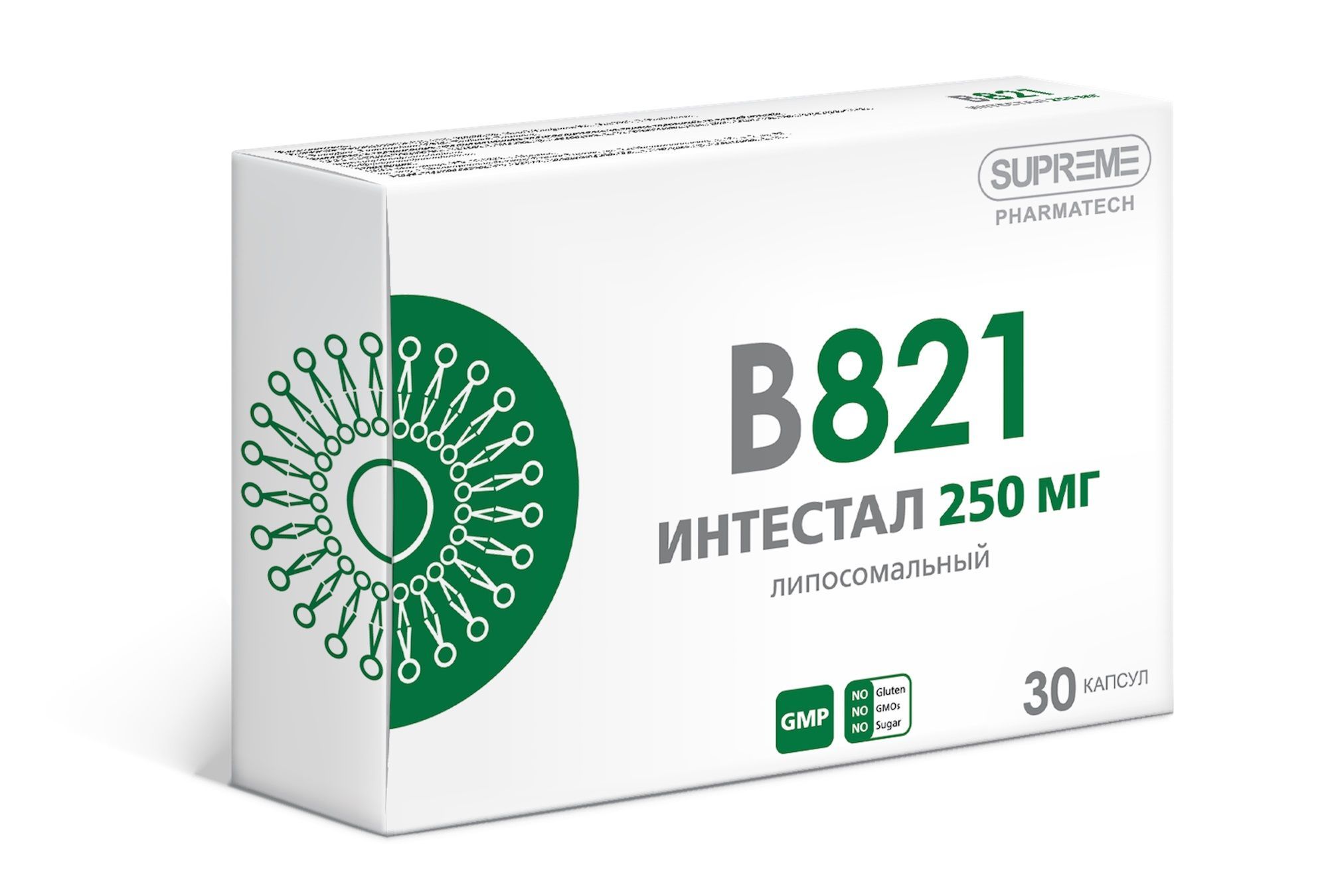 Изображение товара Интестал В821 Supreme Pharmatech капсулы 548мг 30шт