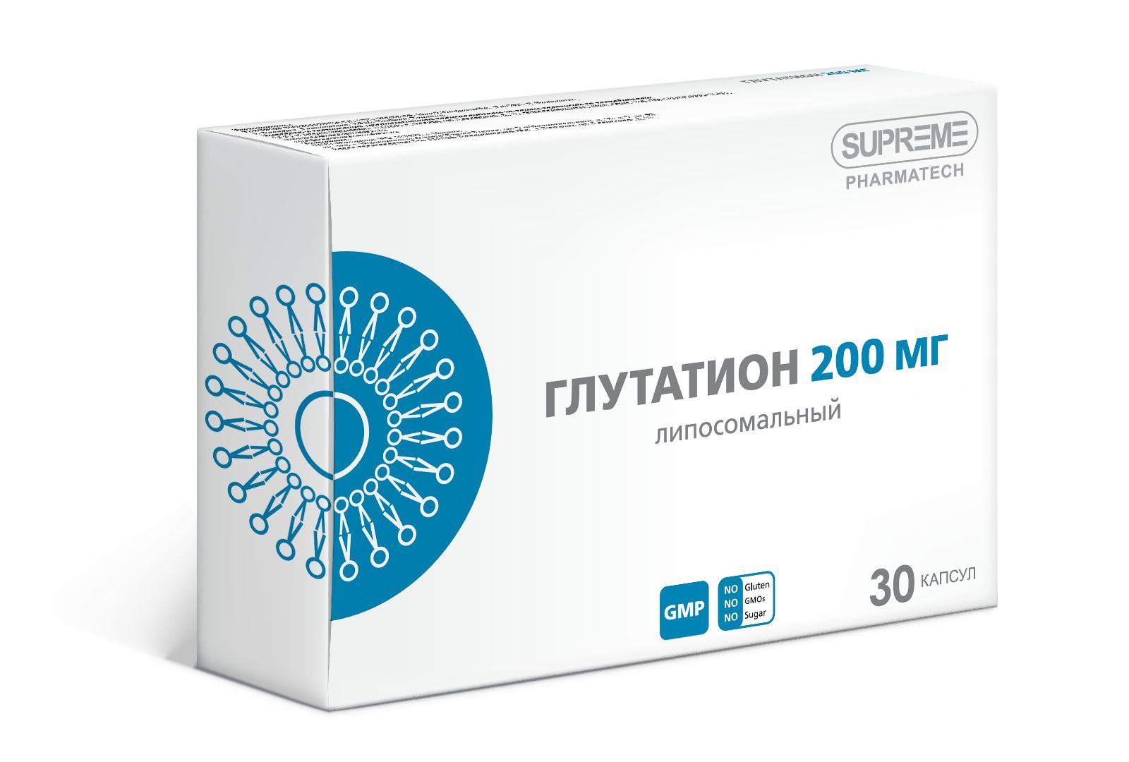 Изображение товара Глутатион липосомальный Supreme Pharmatech 548 мг 30 капсул Bei