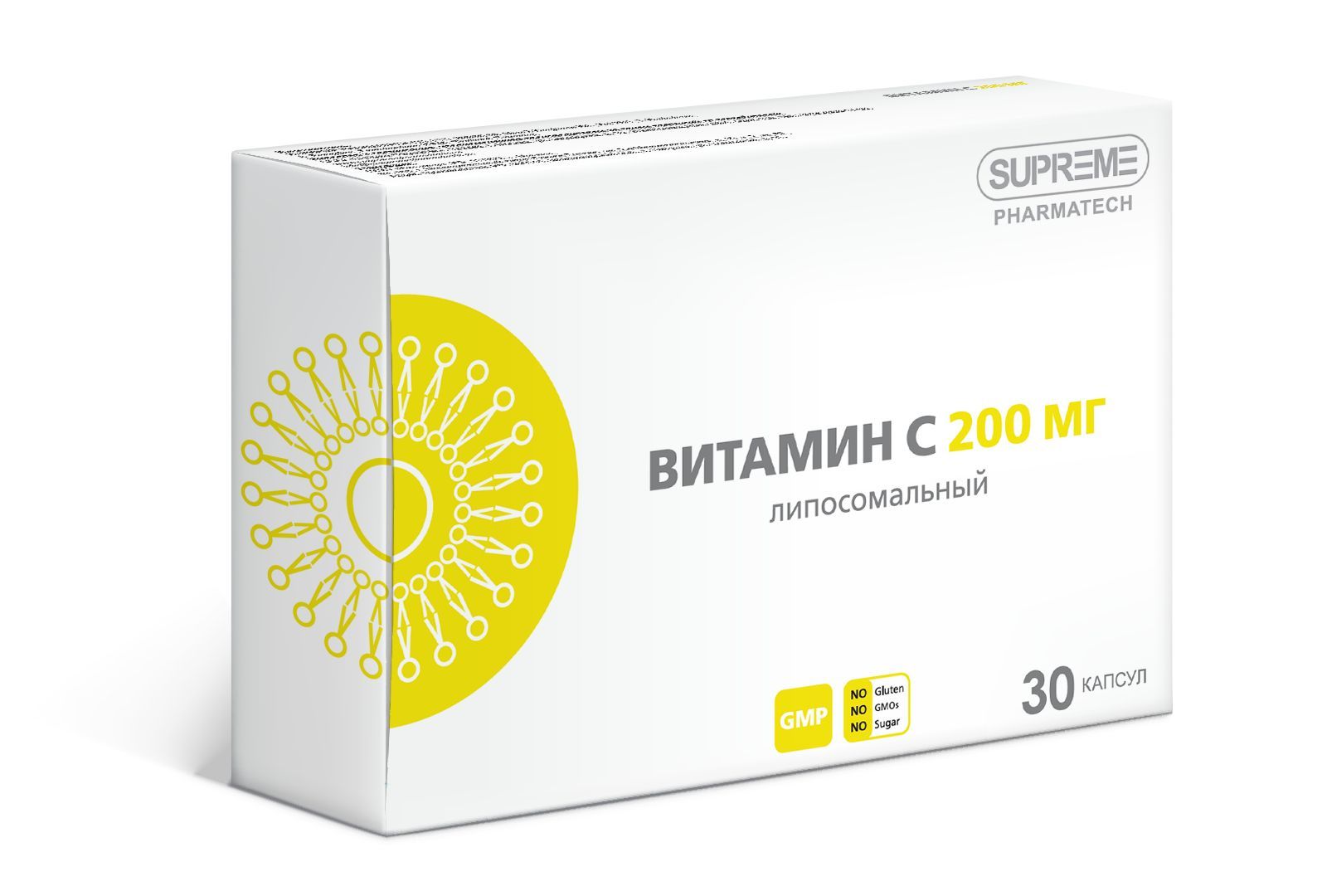 Изображение товара Витамин С липосомальный Supreme Pharmatech капсулы 548мг 30шт