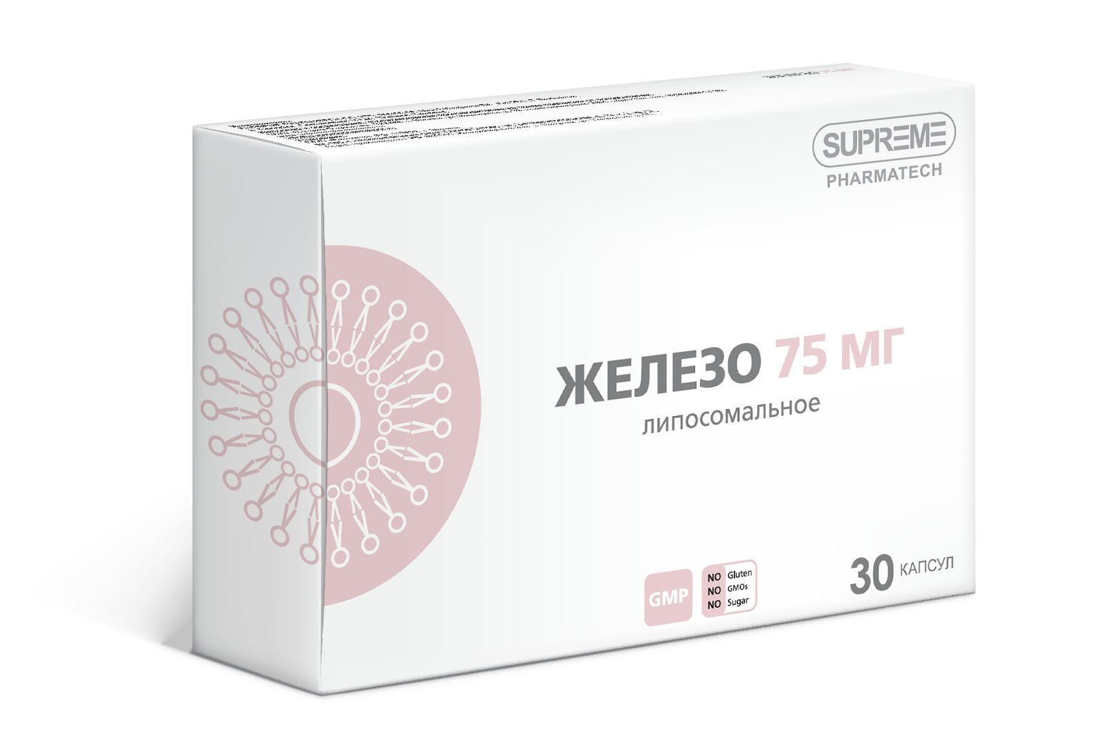 Изображение товара Железо липосомальное Supreme Pharmatech капсулы 548мг 30шт