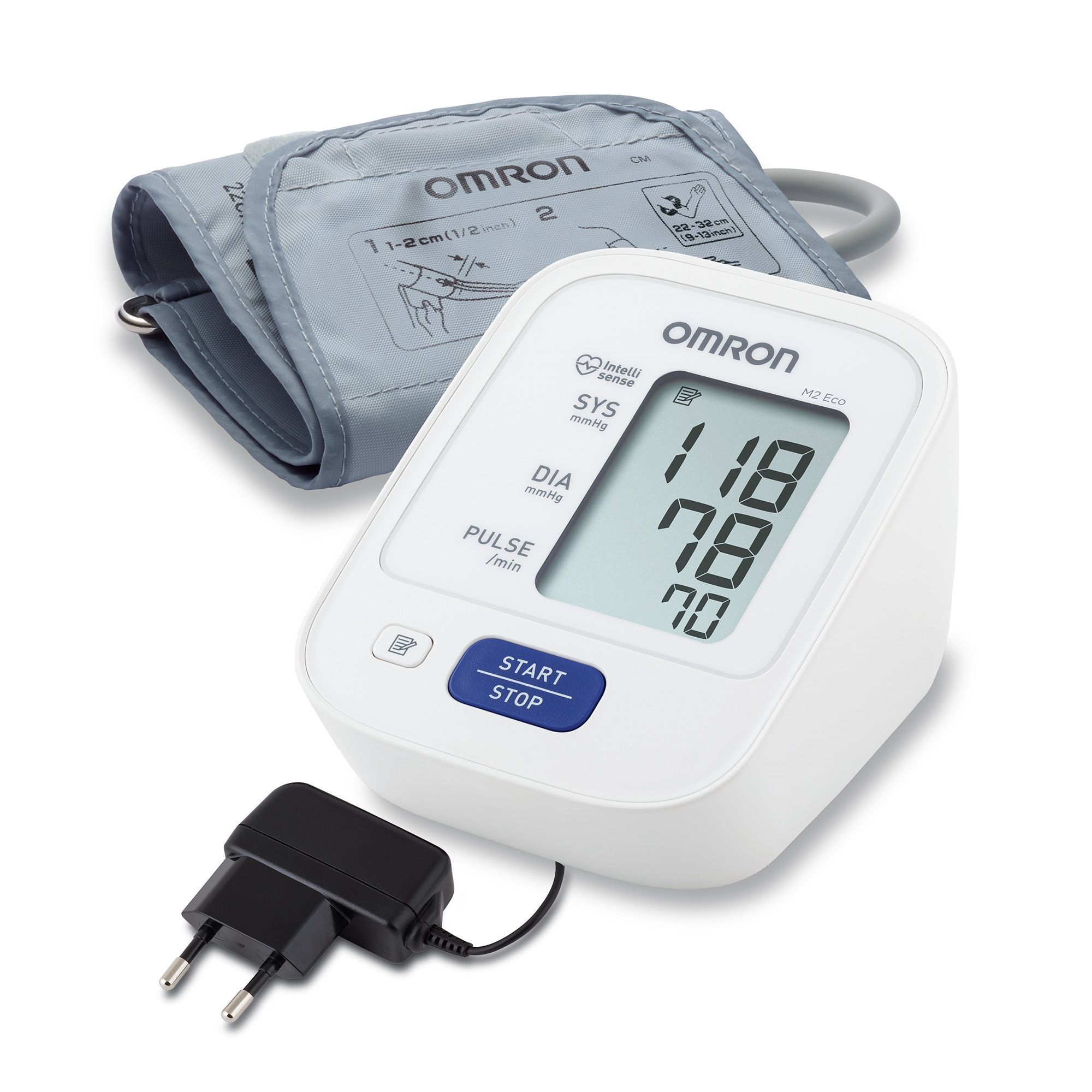 Изображение товара Автоматический тонометр Omron M2 Eco для домашнего контроля давления и пульса
