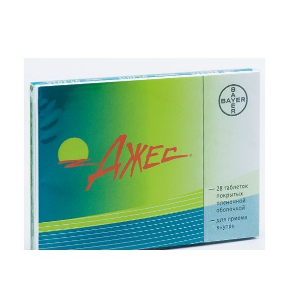 Изображение товара Джес таблетки п/о 3мг+0,02мг 28 шт гормональный контрацептив