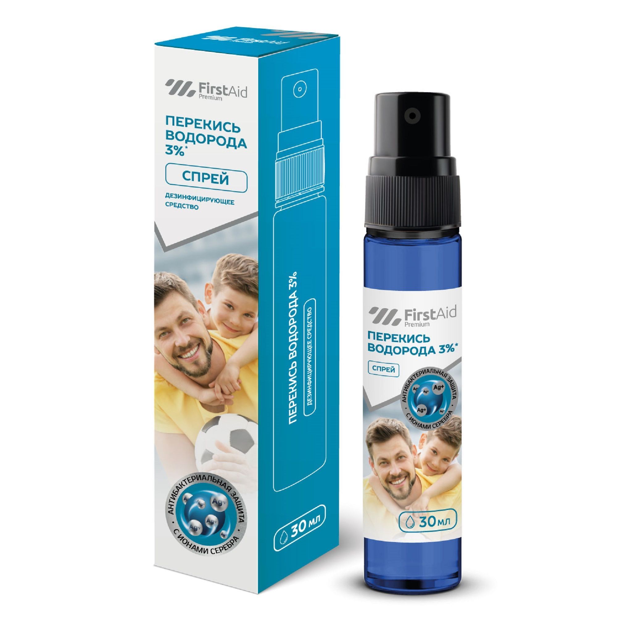 Изображение товара Дезинфицирующее средство с ионами серебра и перекисью водорода 30 мл