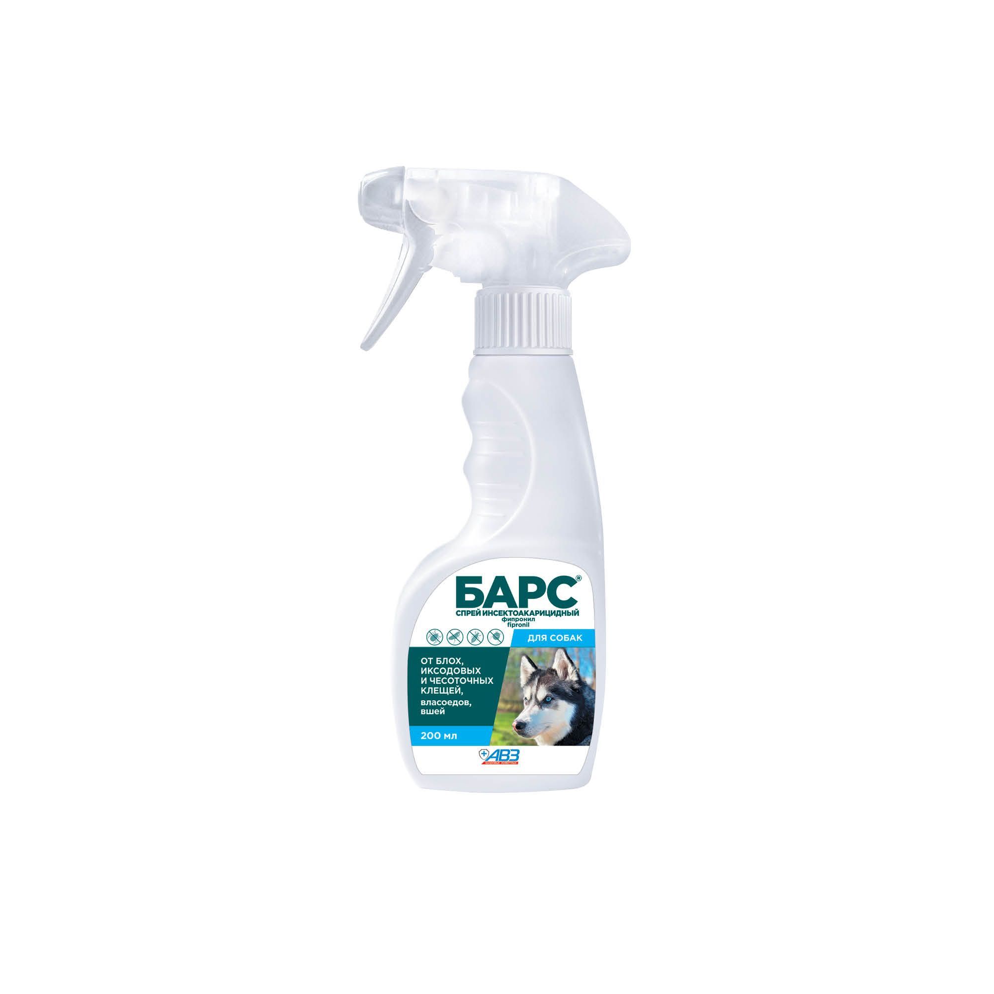 Изображение товара Барс спрей инсектоакарицидный для собак фл. 3мг/мл 200мл