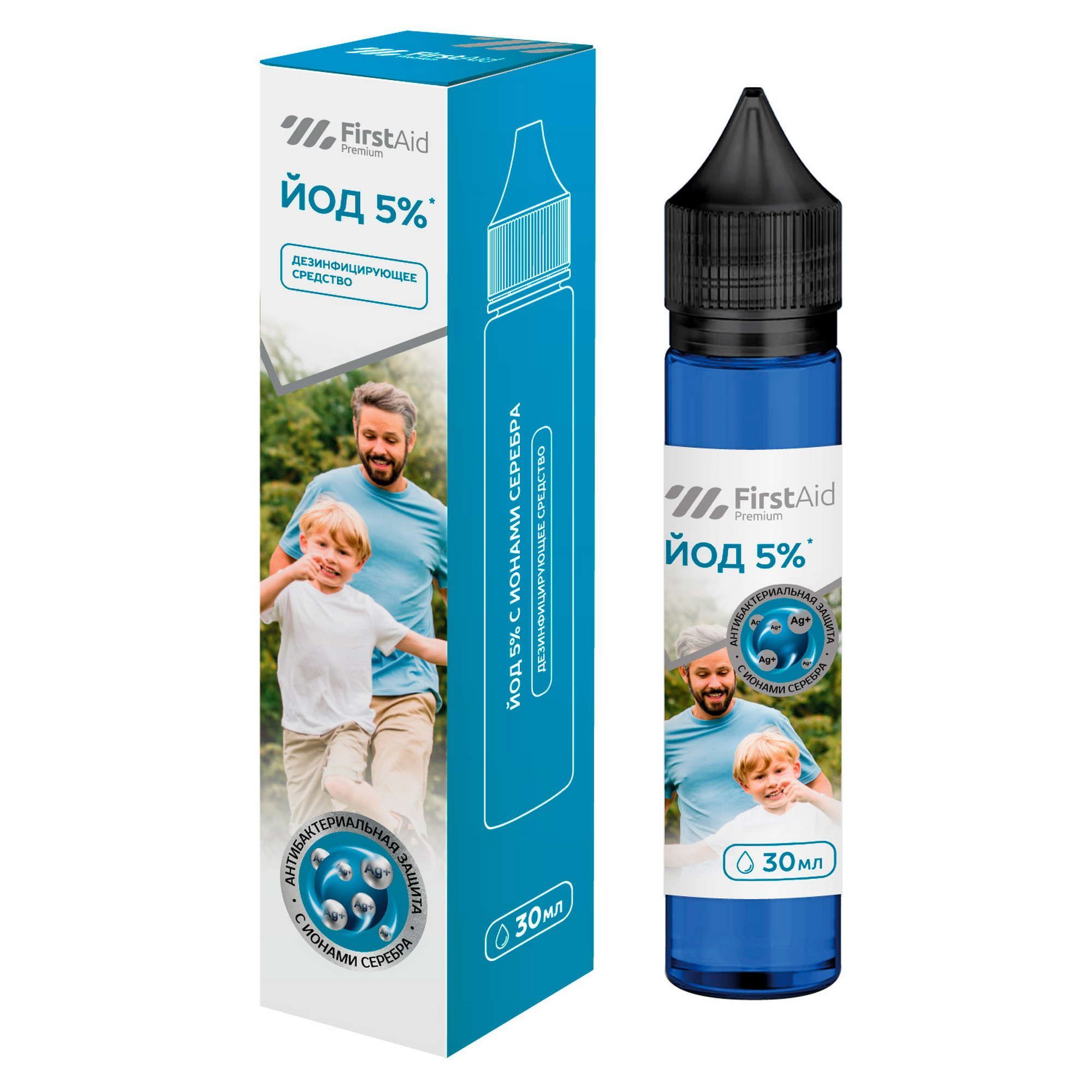 Изображение товара Дезинфицирующее средство йод с ионами серебра Банеран First Aid 30мл