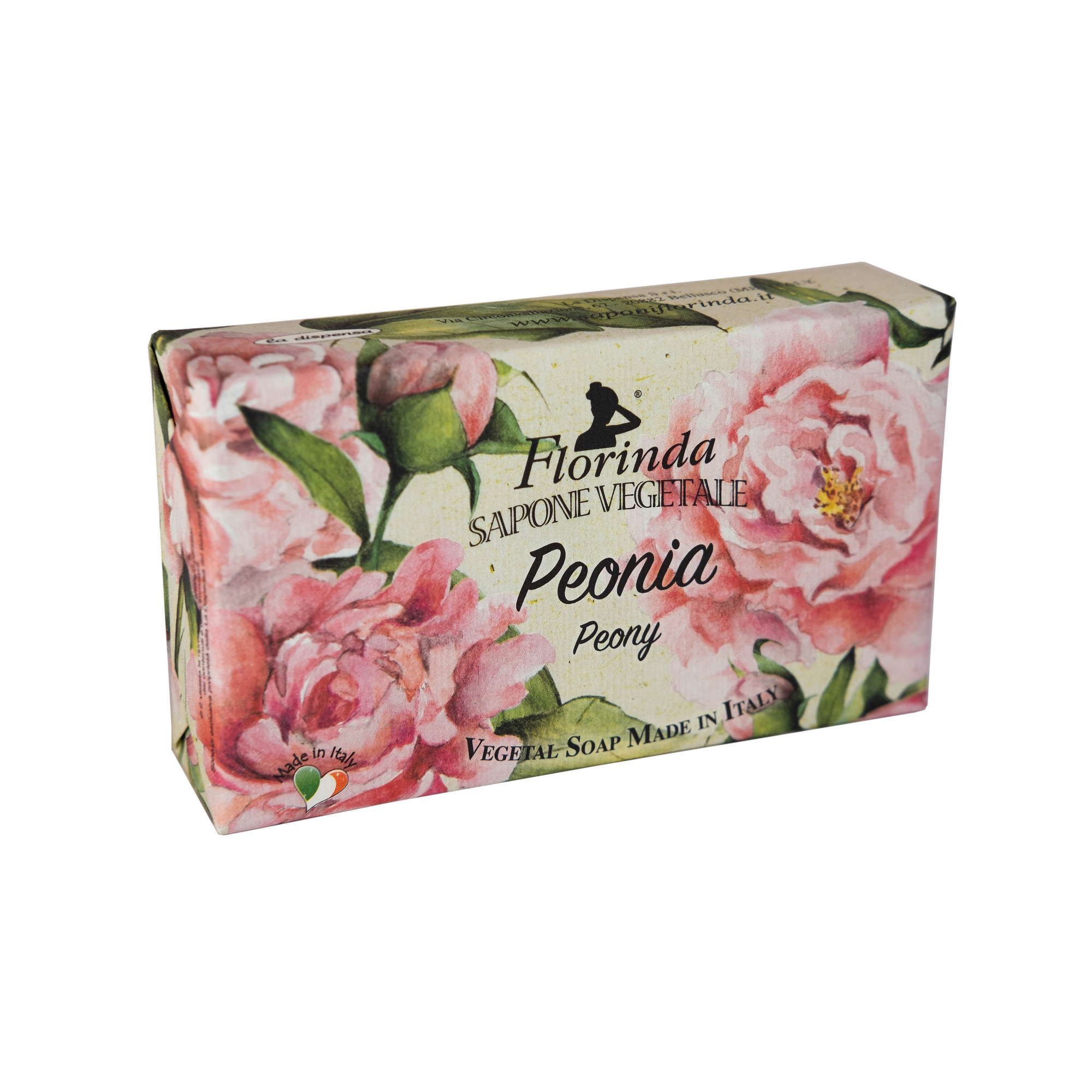 Изображение товара Твердое туалетное мыло Florinda с ароматом пионов 200 г Италия