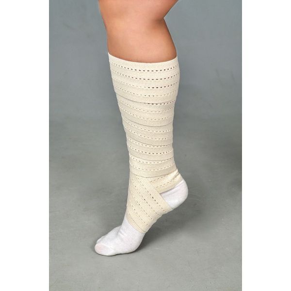 Изображение товара Бинт эластичный ленточный перфорированный ЛЕОНАРДА 1м х 8см