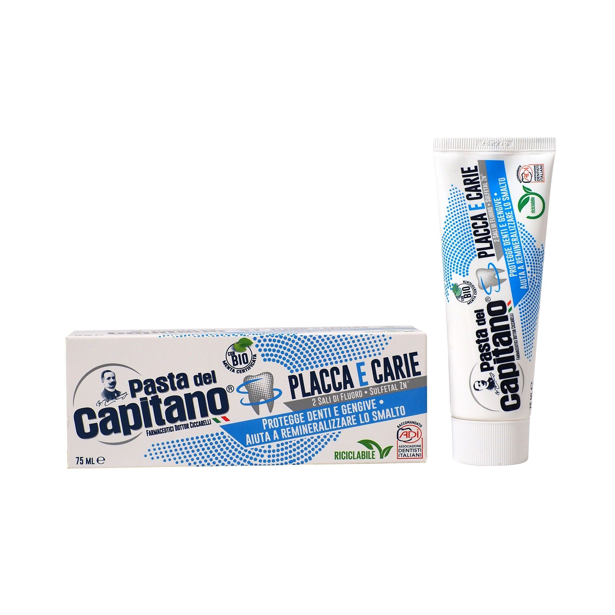 Изображение товара Паста зубная против налета и кариеса Plaques&Cavities Pasta del Capitano 75мл