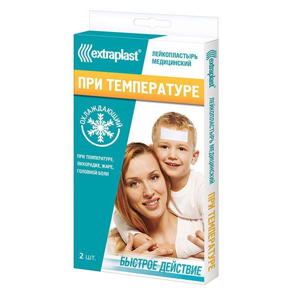 Изображение товара Пластырь медицинский охлаждающий при температуре Extraplast/Экстрапласт 2 шт.