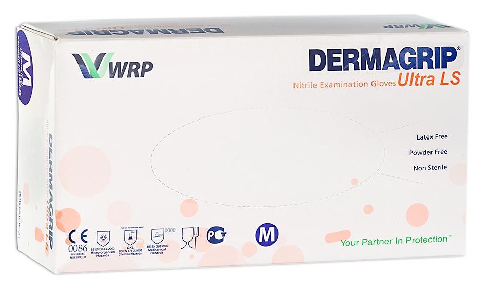 Изображение товара Перчатки нитриловые Ultra Nitrile Dermagrip с тактильной чувствительностью