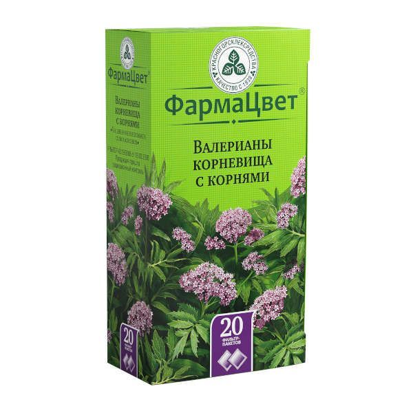 Изображение товара Валериана корневища с корнями 1, 5 г 20 шт - натуральное седативное средство