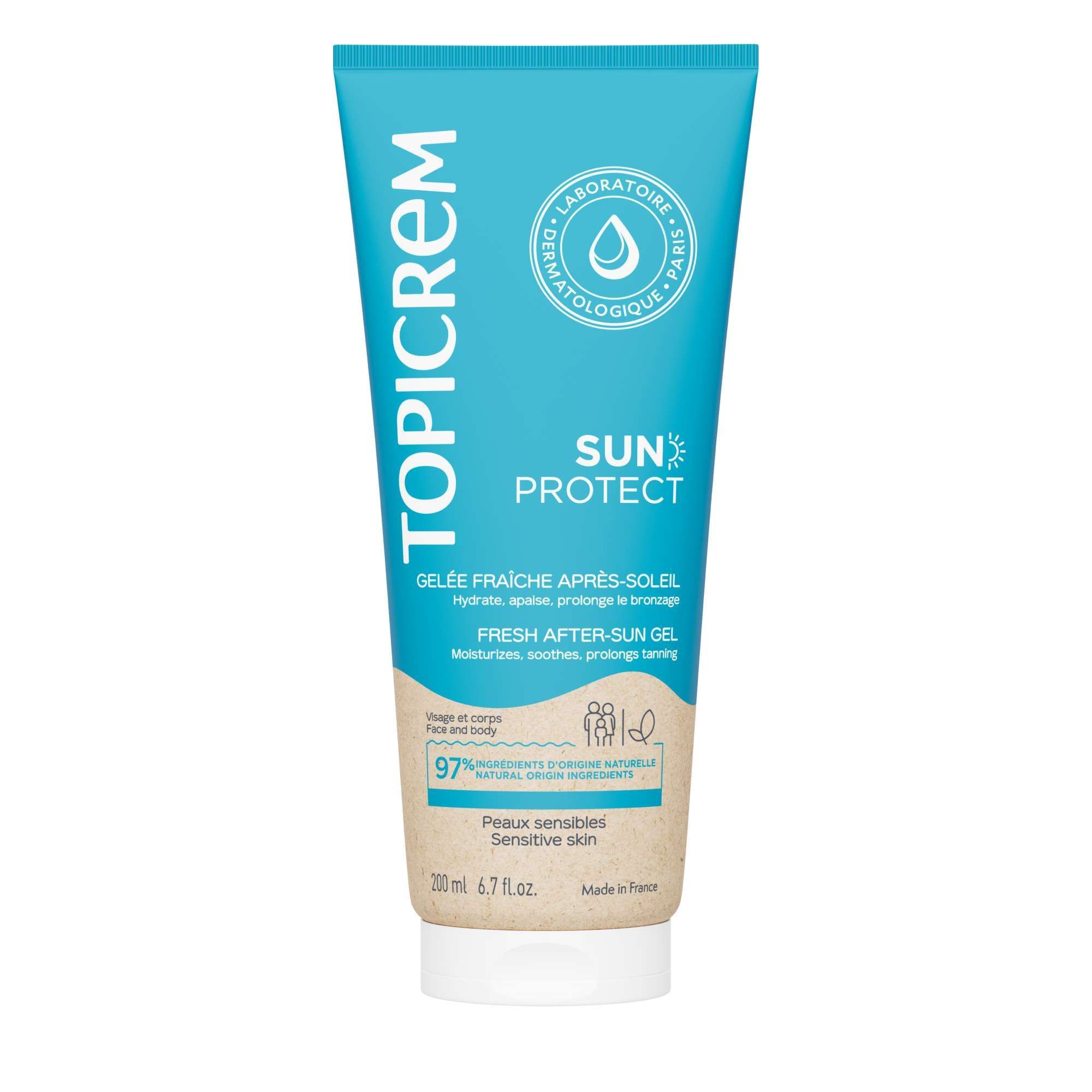 Изображение товара Желе после загара для чувствительной кожи Sun Protect Topicrem 200 мл