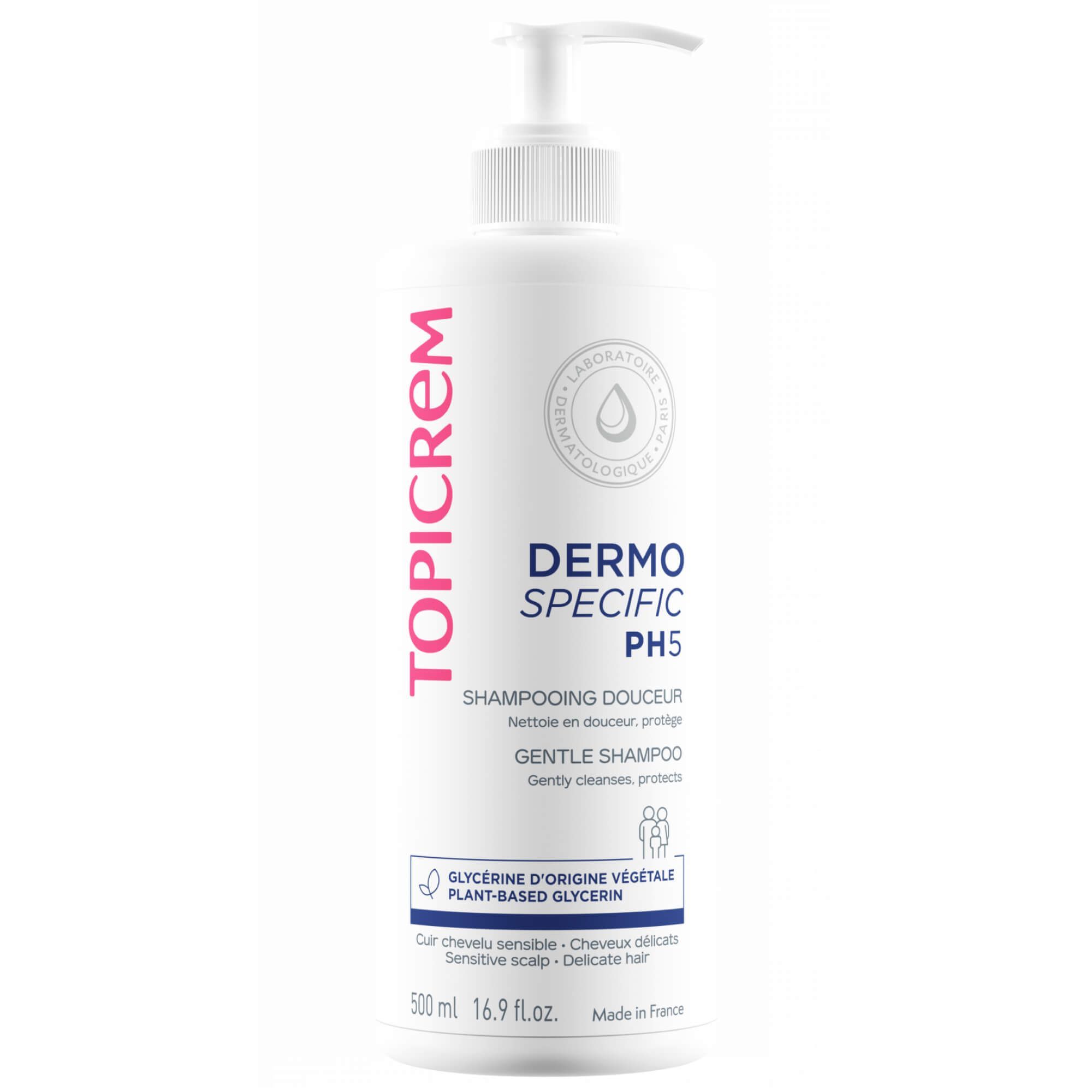 Изображение товара Шампунь для чувствительной кожи головы мягкий pH5 Topicrem/Топикрем 500мл