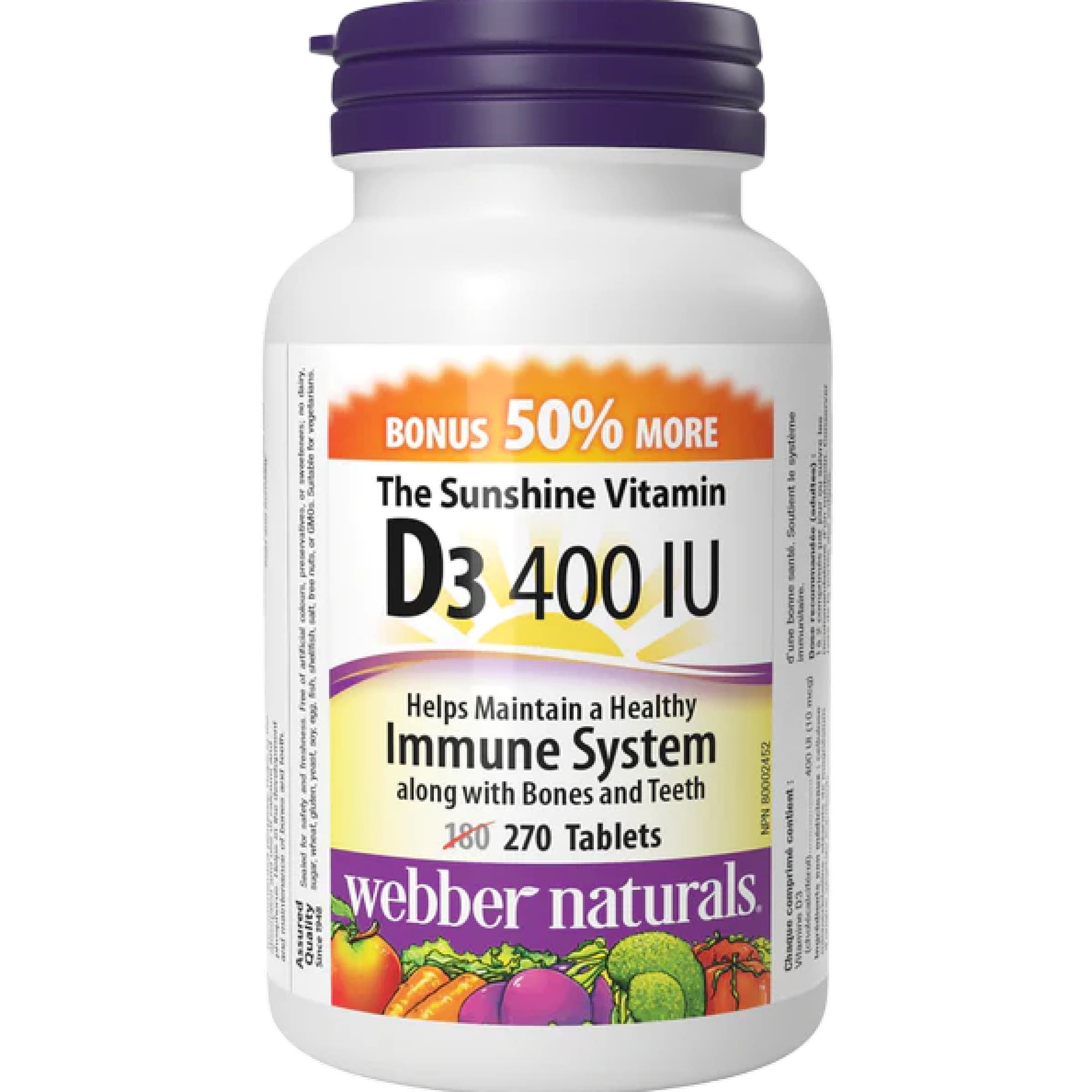 Изображение товара Витамин Д3 Солнечный 400МЕ таблетки 161мг 270шт