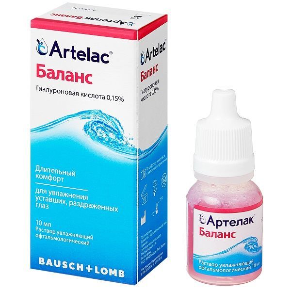 Изображение товара Раствор офтальмологический увлажняющий Артелак Баланс 10мл