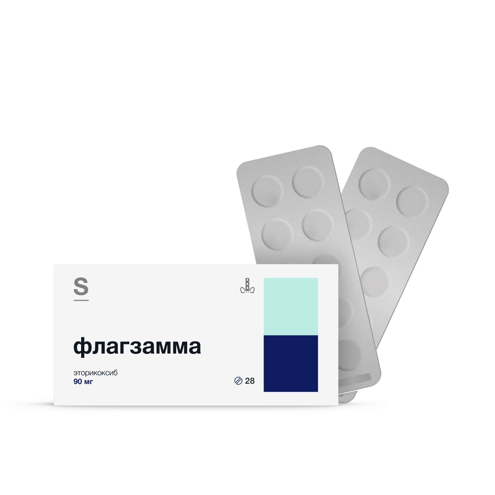 Изображение товара Флагзамма таблетки п/о плен. 90мг 28шт - противовоспалительное средство