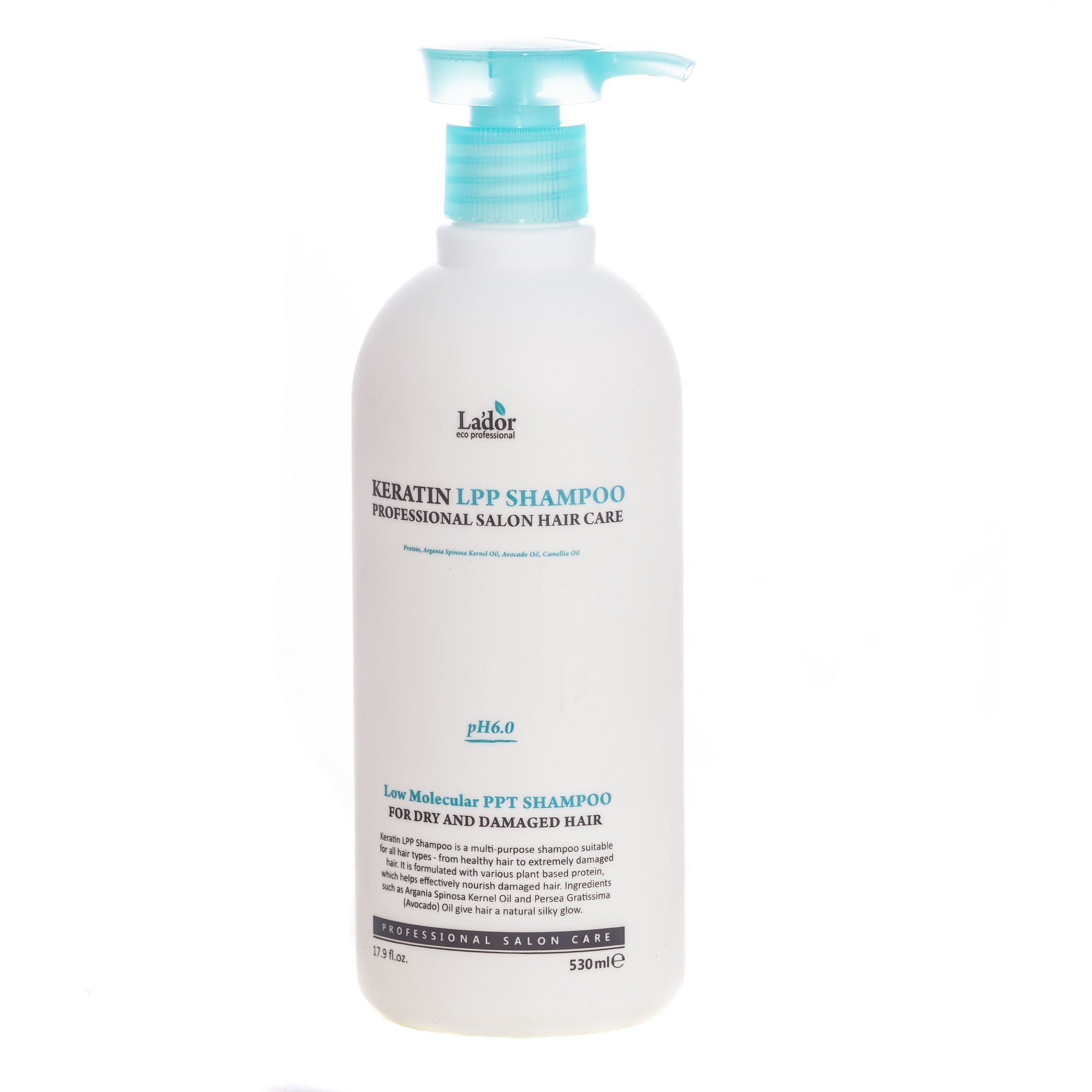 Изображение товара Шампунь с кератином для восстановления и ухода 530мл LPP Keratin La'dor