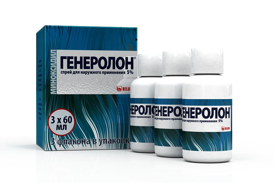 Изображение товара Генеролон спрей для наружного применения фл. 5% 60мл 3шт