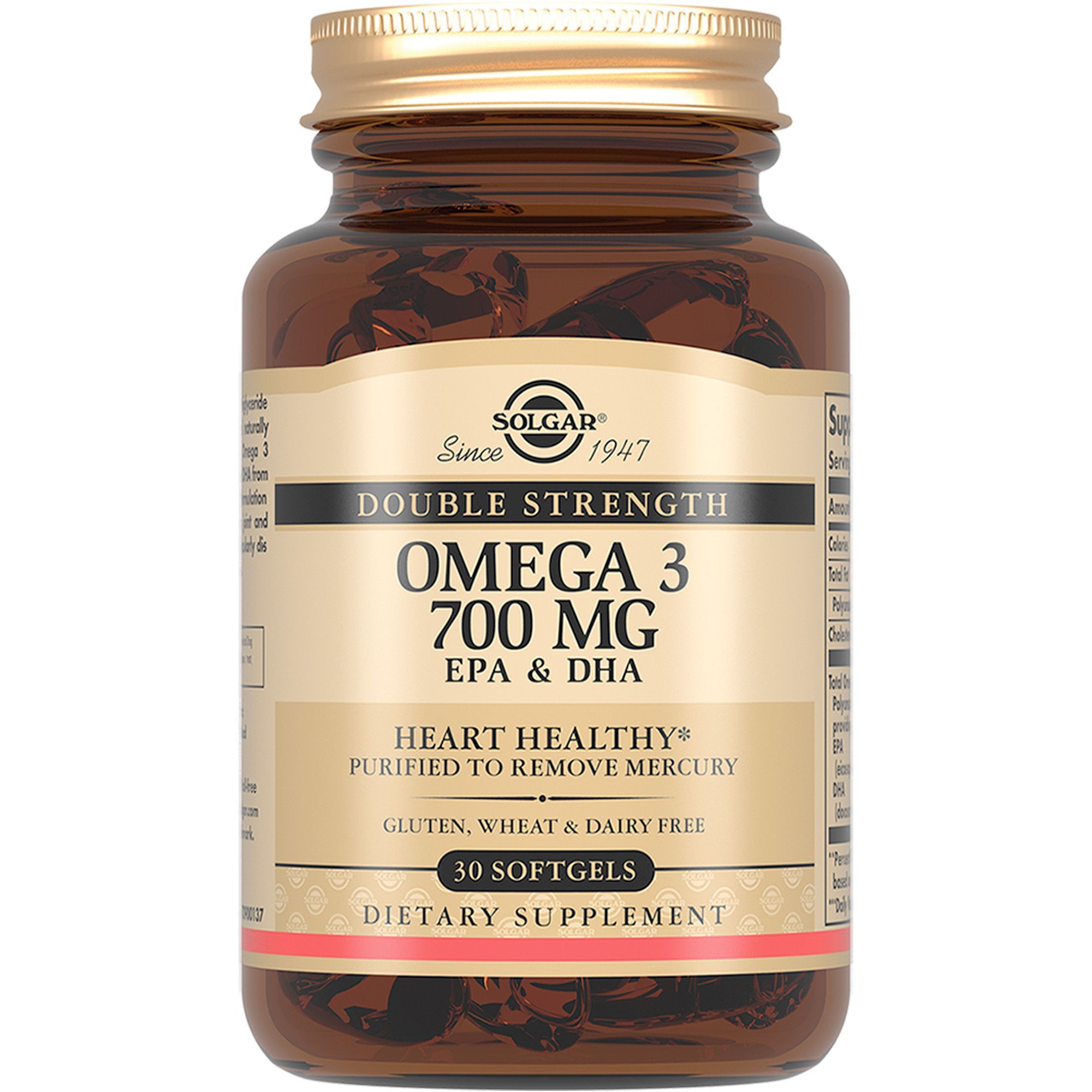 Изображение товара Омега-3 двойная 700 мг Solgar капсулы 30 шт для зрения сердца мозга