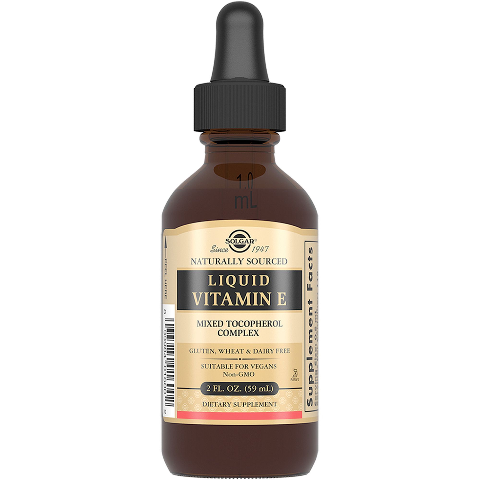 Изображение товара Витамин Е Solgar раствор для приема внутрь 59,2 мл натуральный антиоксидант