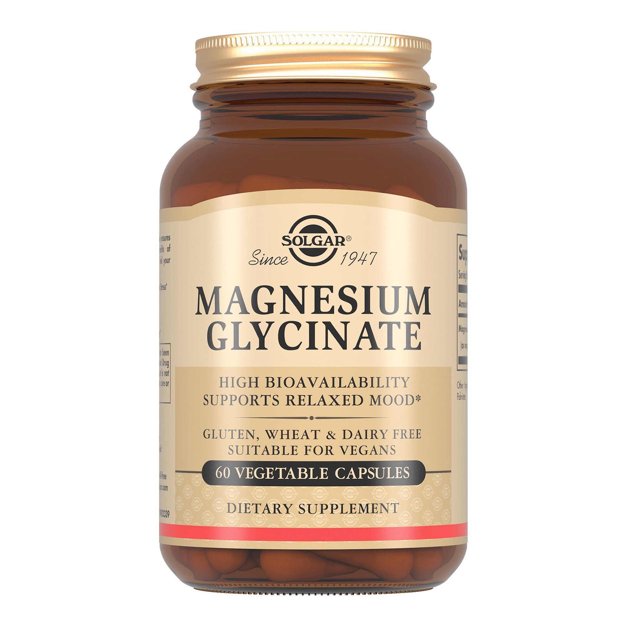Изображение товара Магния глицинат Solgar 1158мг 60 капсул для нервной системы и сна