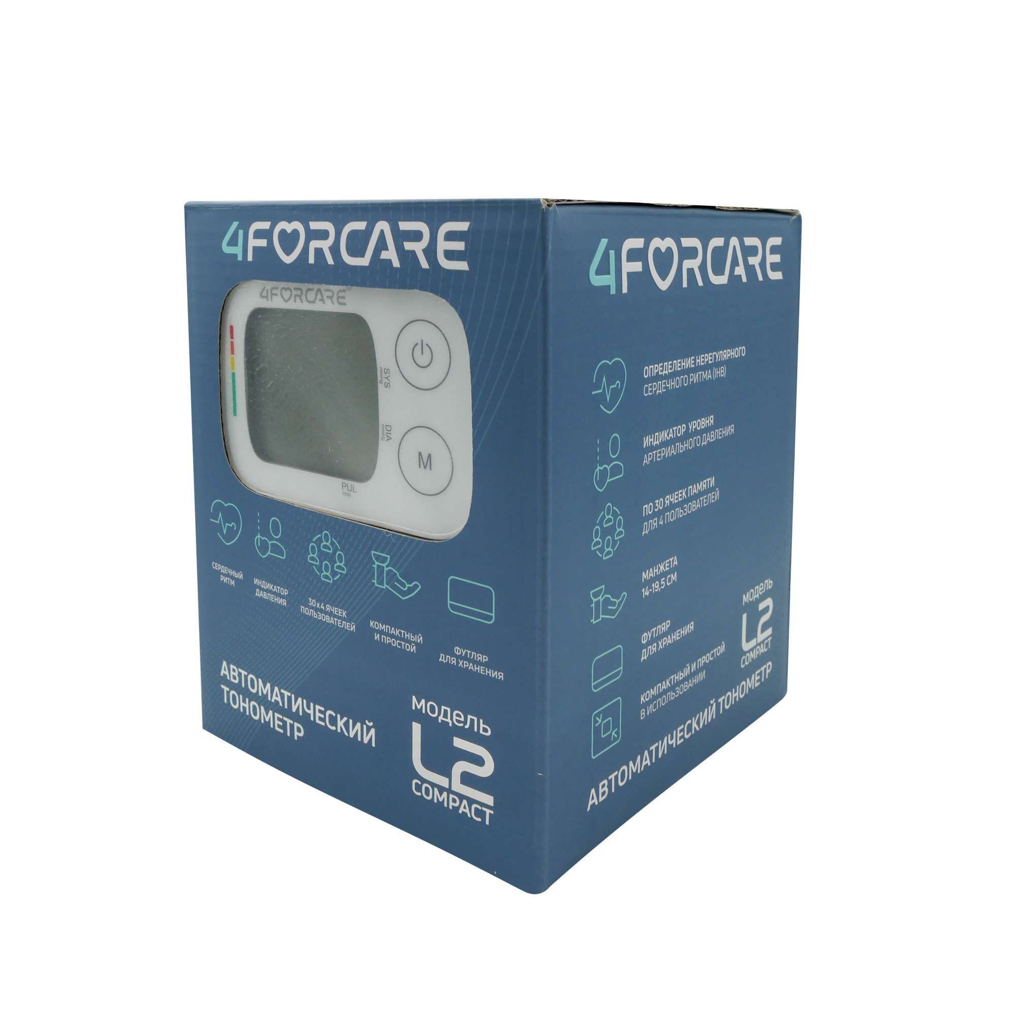 Изображение товара Тонометр автоматический электронный на запястье L2 Компакт 4Forcare