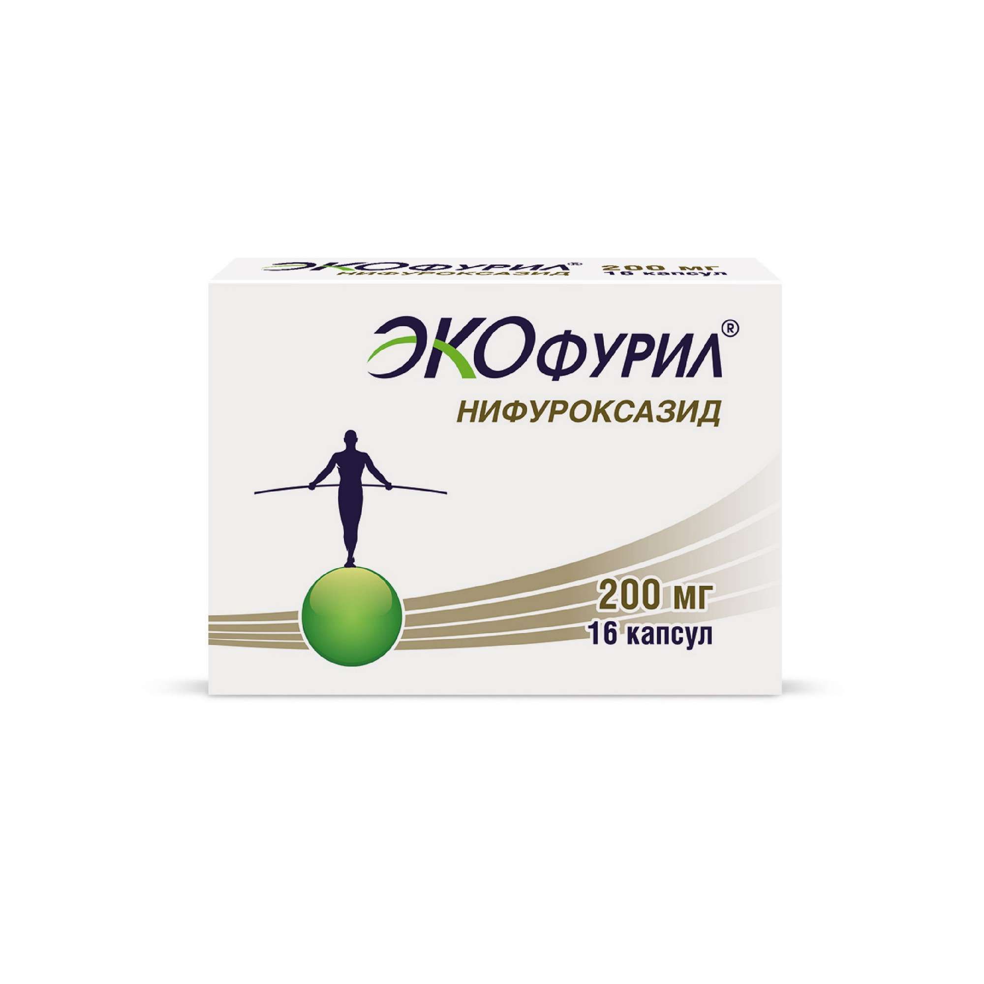 Изображение товара Экофурил капсулы 200мг 16шт