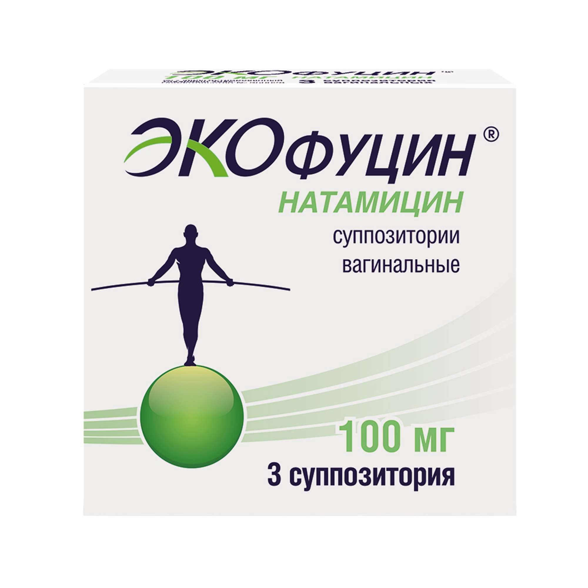 Изображение товара Экофуцин суппозитории вагинальные 100мг 3шт
