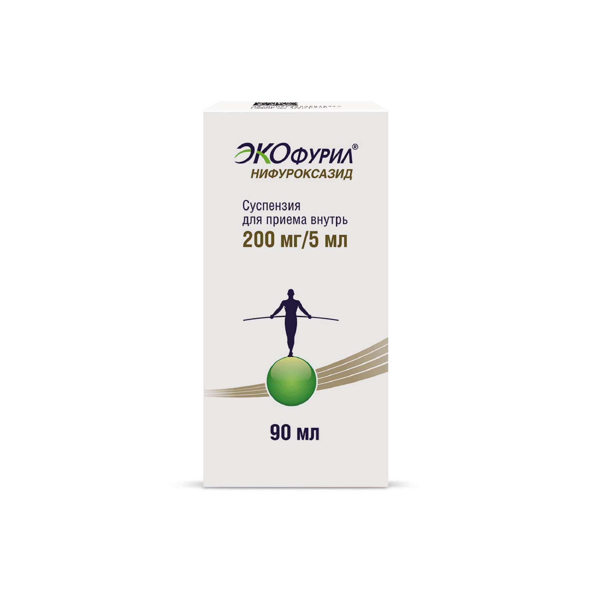Изображение товара Экофурил сусп д/вн. прим. 200мг/5мл фл. 90мл (в компл. с дозир. ложкой)