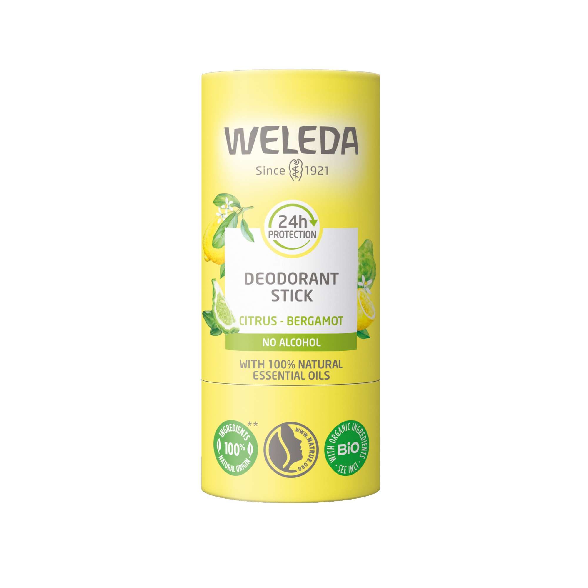 Изображение товара Дезодорант-стик с цитрусом и бергамотом 24ч Weleda/Веледа 50г