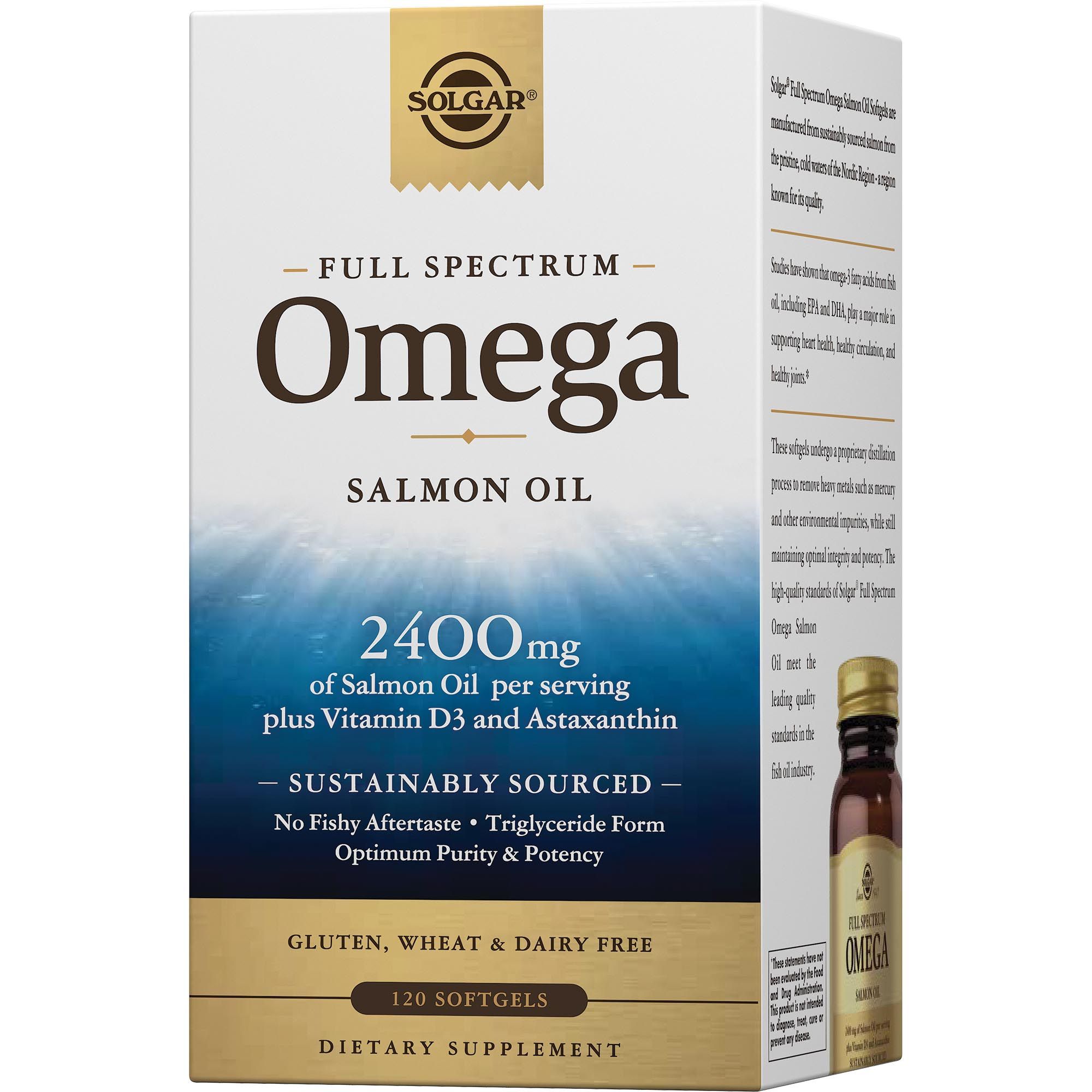 Изображение товара Омега-комплекс из дикого океанического лосося Solgar 120 капсул