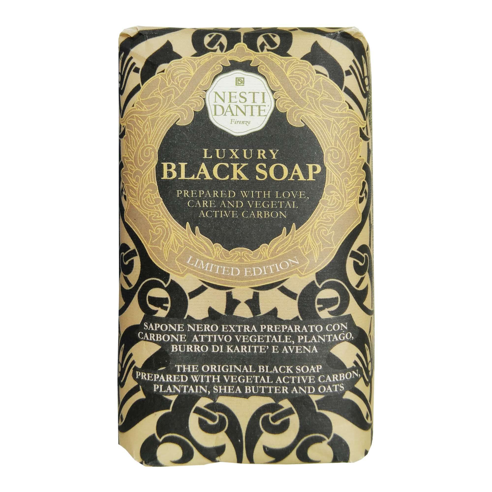 Изображение товара Нести Данте черное роскошное мыло 250 г натуральное экологичное Средство для тела
