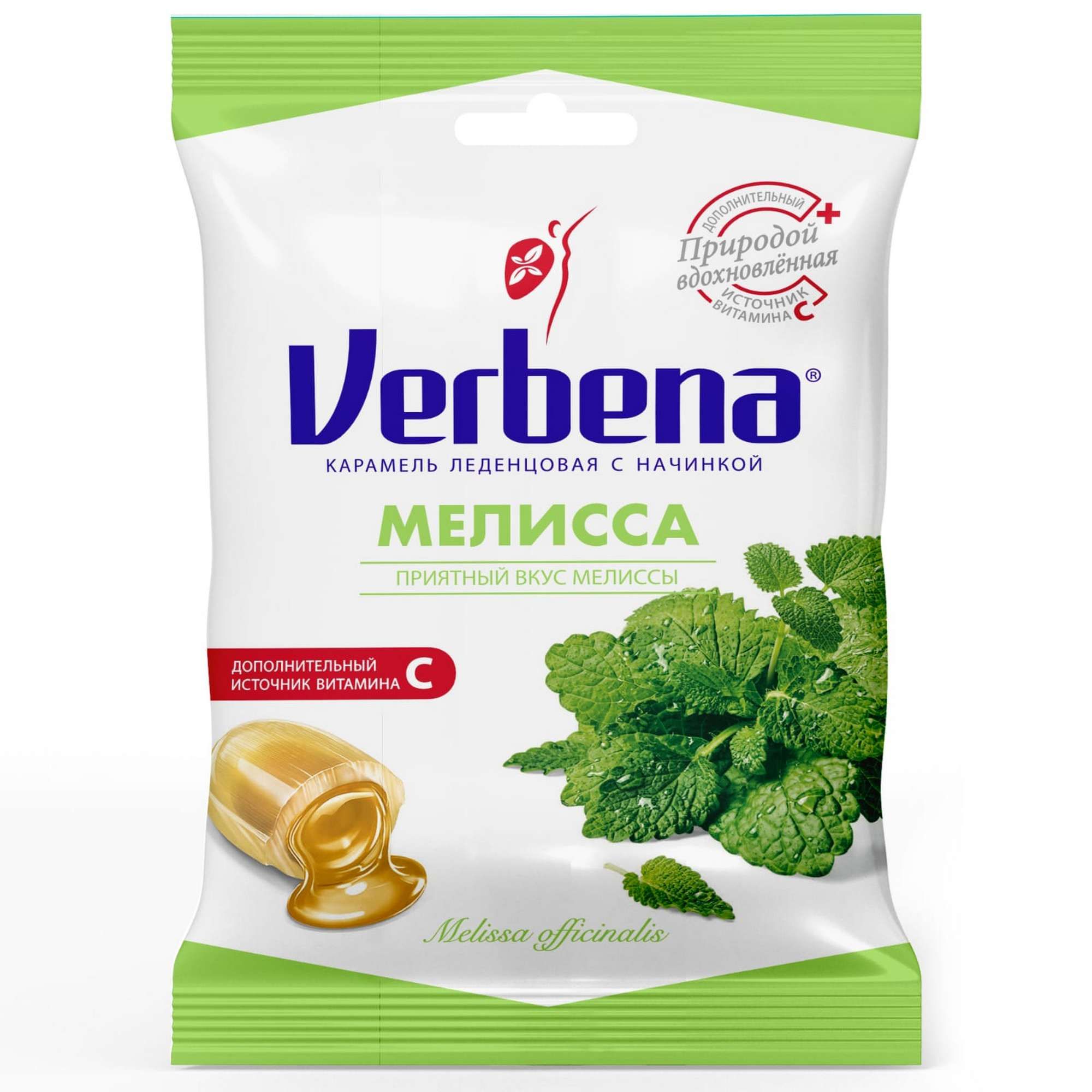 Изображение товара Карамель леденцовая с начинкой мелисса Verbena/Вербена пак. 60г
