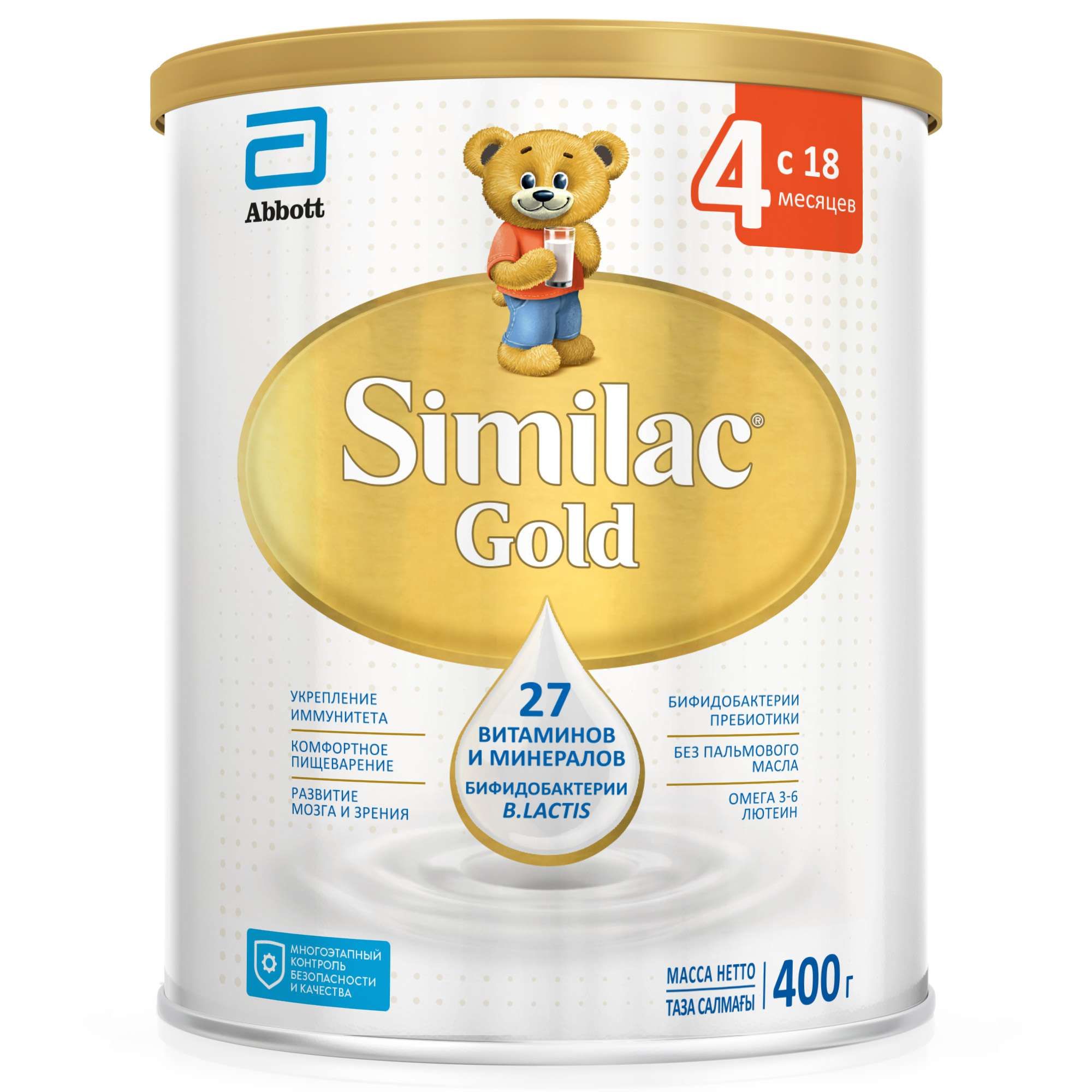Изображение товара Напиток сухой молочный детское молочко от 18 мес. Gold 4 Similac/Симилак банка 400г