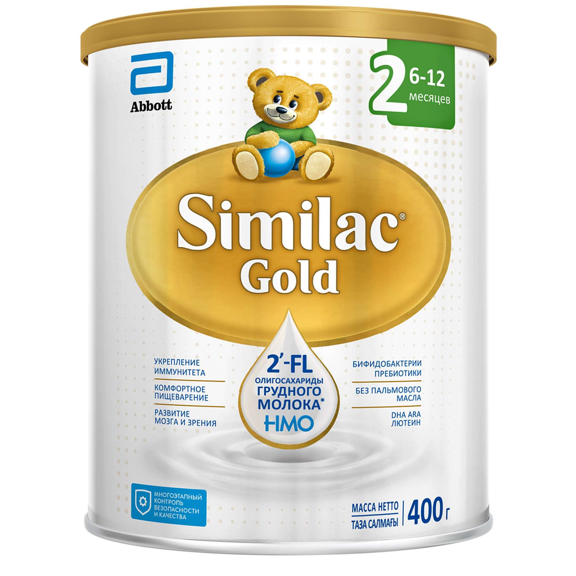 Изображение товара Смесь сухая молочная последующая адаптированная для детей от 6 до 12 мес. Gold 2 Similac/Симилак банка 400г